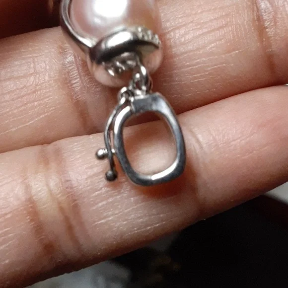 925 Genuine Pearls with Garnet Cabochons end Caps. - Picture 11 of 14